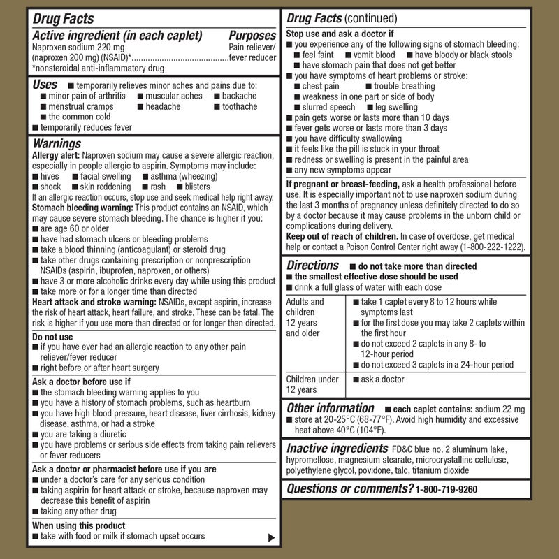 GoodSense Naproxen Sodium Tablets, 220 mg, 400 Count - Image 3